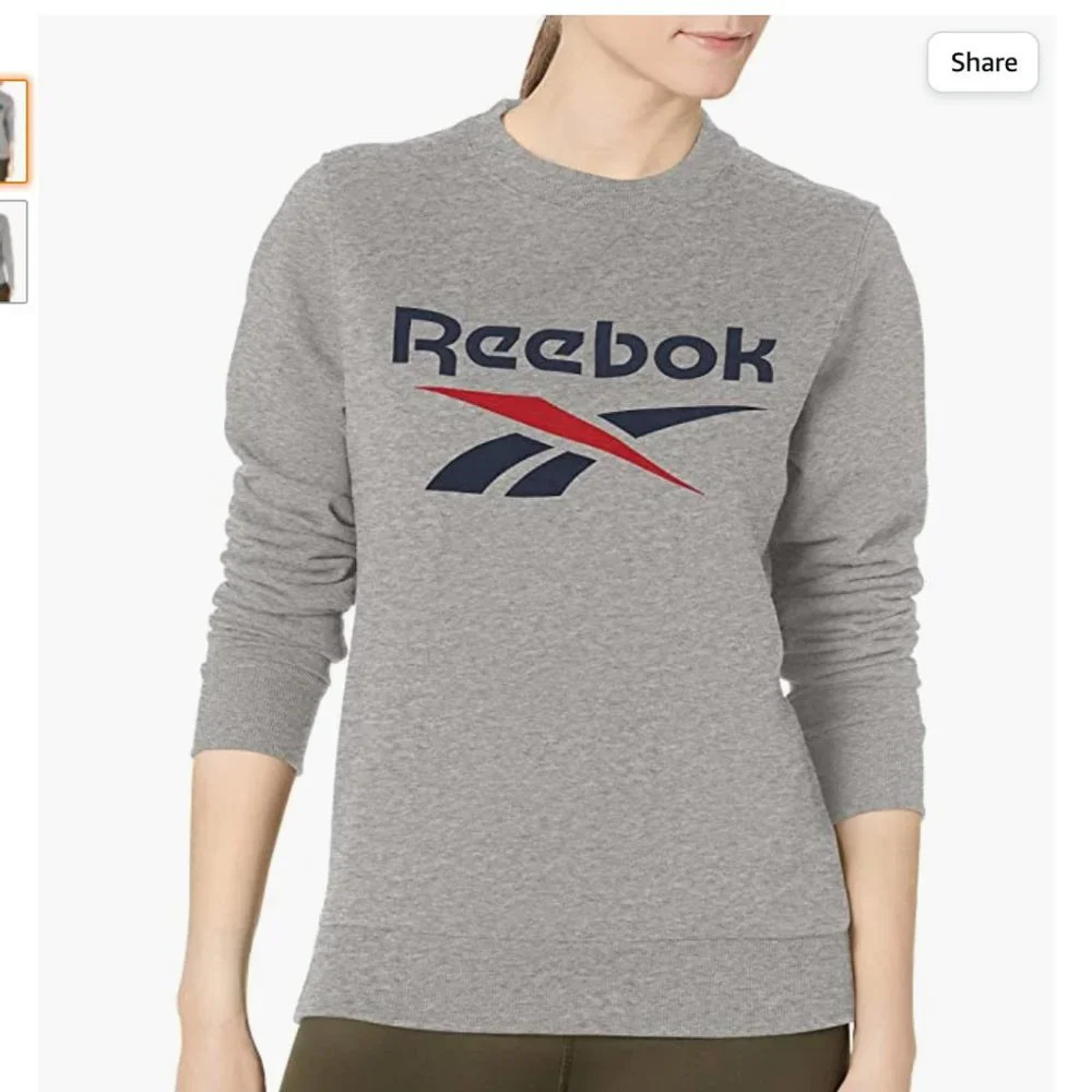 NWT Reebok Women's Training Essentials Graphic Sweatshirt Plus size 1X